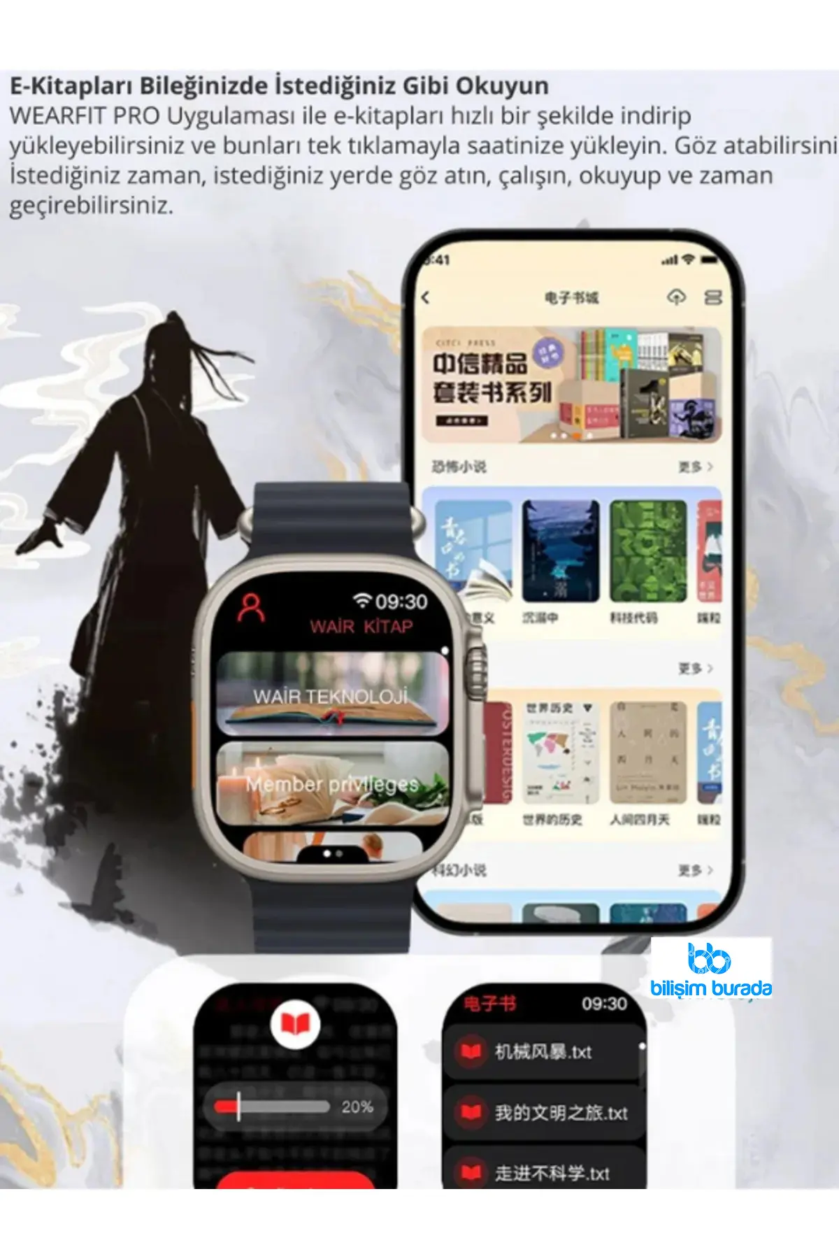  Hk10 Ultra 3 Wifi Modeli 2-02 Inç Uyumlu Amoled Ekran Akıllı Saat App Store Kordon Gri